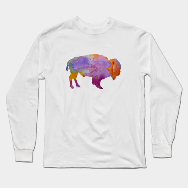 Bison Long Sleeve T-Shirt by BittenByErmines